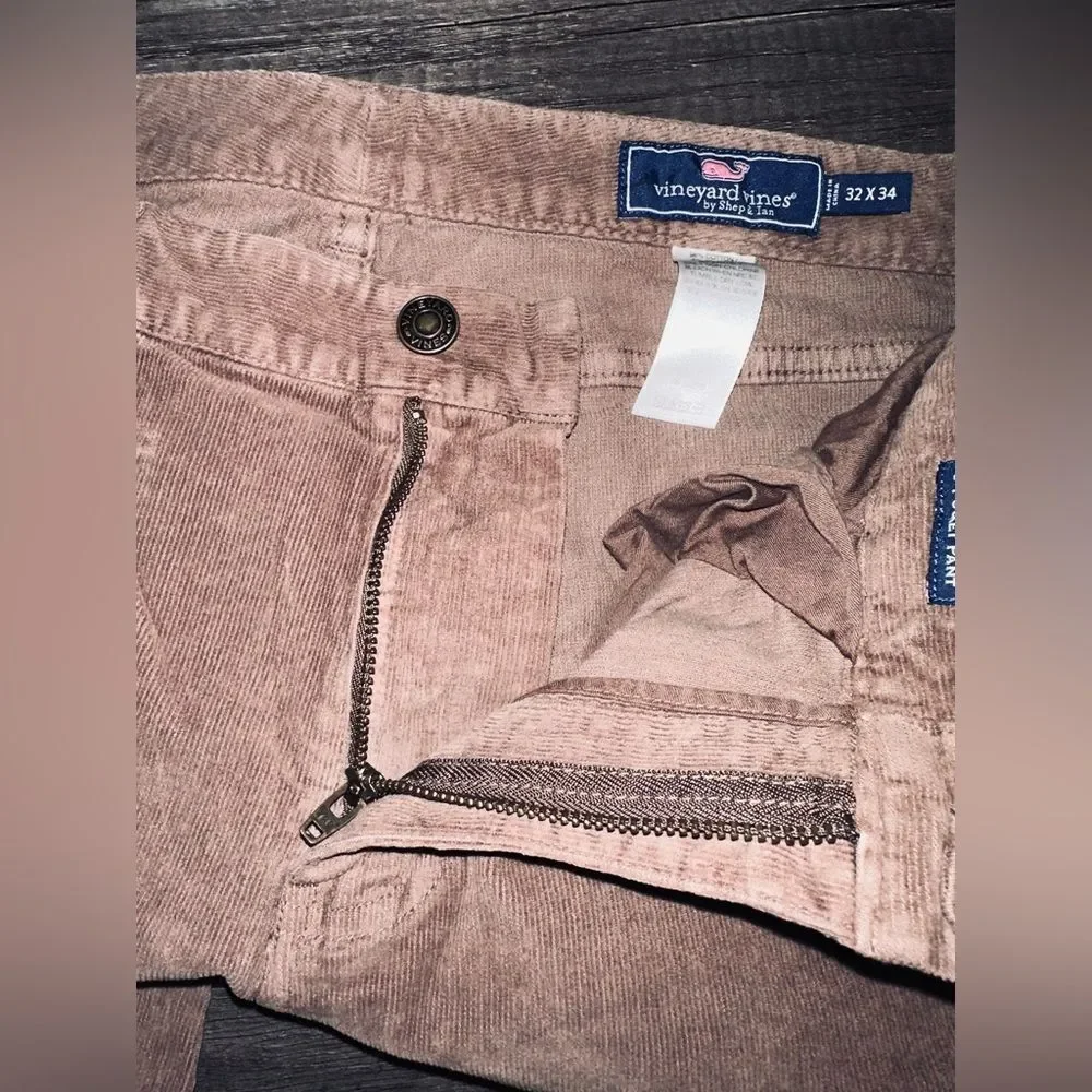 Vineyard Vines Men’s Brown Corduroy 5 Pocket Pant Size 32‎